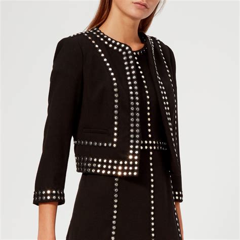 michael kors embellished|michael kors stretch jacket.